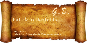 Gellén Daniella névjegykártya